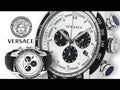 Versace V-Ray Quartz Silver Dial Black Leather Strap Watch for Men - VDB010014