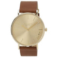 Coach Perry Gold Dial Brown Leather Strap Watch for Women - 14503331