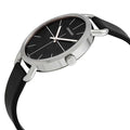 Calvin Klein Evan Black Dial Black Leather Strap Watch for Men - K7B211CZ