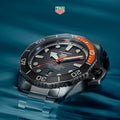 Tag Heuer Aquaracer Professional 1000 Superdiver Automatic Black Dial Silver Steel Strap Watch for Men - WBP5A8A.BF0619