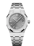 Audemars Piguet Royal Oak Grey Dial Silver Steel Strap Watch for Men - 15550ST.OO.1356ST.03