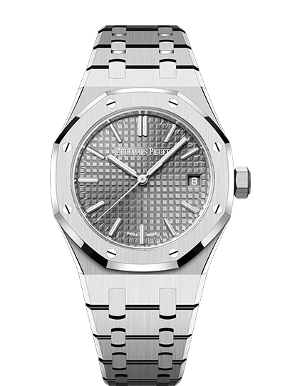 Audemars Piguet Royal Oak Grey Dial Silver Steel Strap Watch for Men - 15550ST.OO.1356ST.03