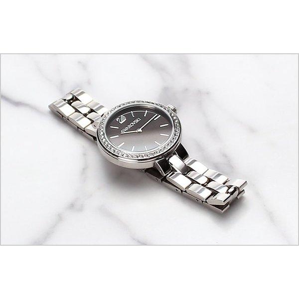 Swarovski Daytime Rhinestones Grey Dial Silver Steel Strap Watch for Women - 5213681