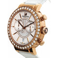 Swarovski Citra Sphere Chrono White Dial White Leather Strap Watch for Women - 5080602