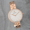 Swarovski Cosmopolitan Diamond Powder Silver Dial Rose Gold Steel Strap Watch for Women - 5517803