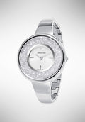 Swarovski Crystalline Pure Silver Dial Silver Steel Strap Watch for Women - 5269256