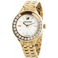 Swarovski Lovely Crystals White Dial Gold Steel Strap Watch for Women - 5242895