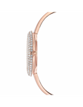 Swarovski Crystal Rose Silver Dial Rose Gold Steel Strap Watch for Women - 5484073