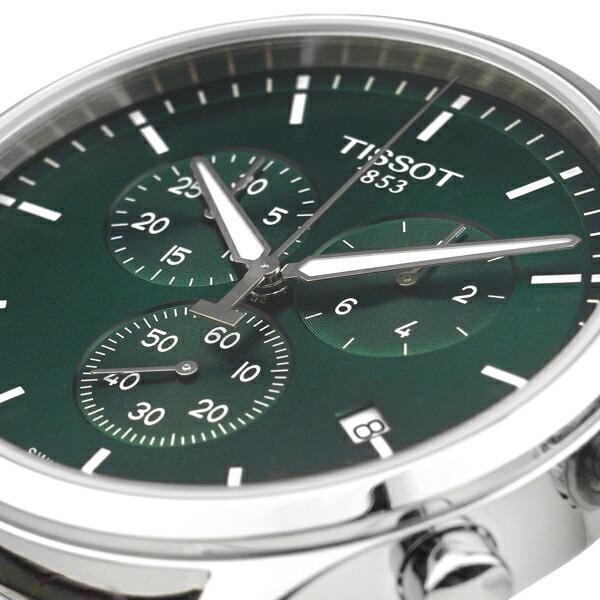 Tissot Chrono XL Classic Chronograph Green Dial Brown Leather Strap Watch For Men - T116.617.16.091.00