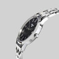 Tissot T Classic Dream Black Dial Silver Steel Strap Watch for Men - T033.410.11.053.01