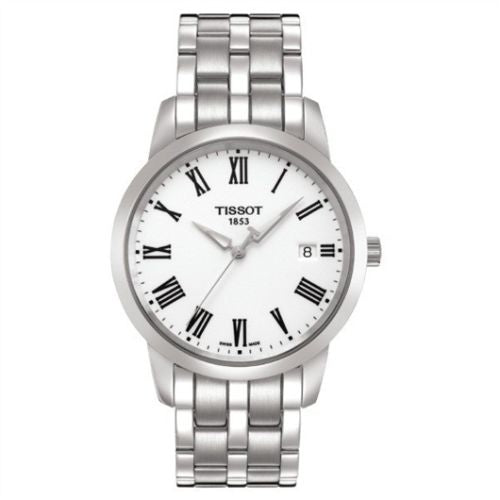 Tissot T Classic Dream White Dial Silver Steel Strap Watch for Men - T033.410.11.013.01