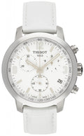 Tissot PRC 200 Chronograph Quartz White Dial Steel Watch For Men - T055.417.16.017.00