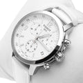 Tissot PRC 200 Chronograph Quartz White Dial Steel Watch For Men - T055.417.16.017.00