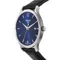 Tissot T Classic Tradition Blue Dial Black Leather Strap Watch For Men - T063.610.16.047.00