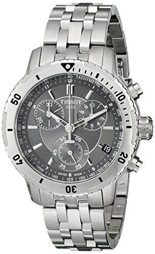 Tissot PRS 200 Grey Dial Chronograph Watch For Men - T067.417.11.051.00