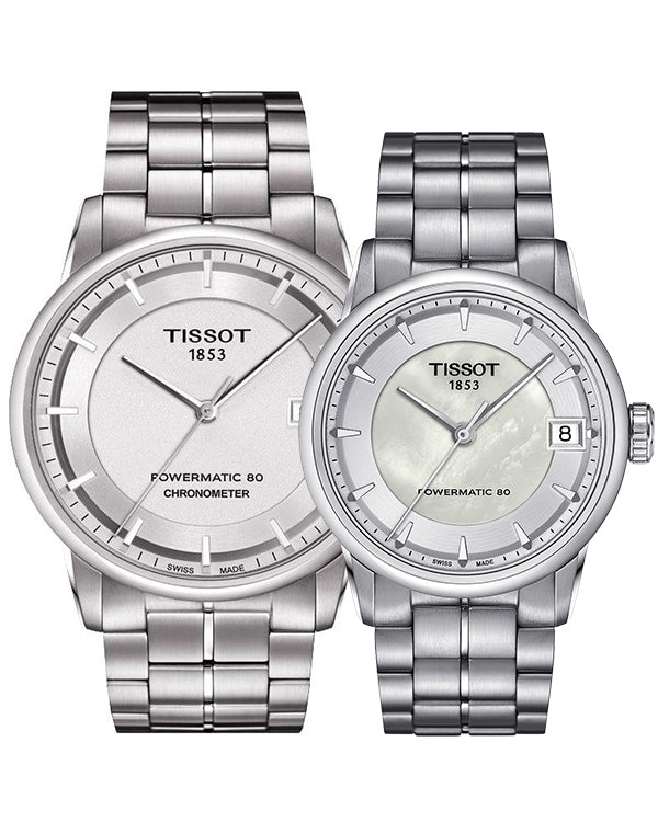 Tissot Luxury Silver Dial Powermatic 80 Watch For Men - T086.408.11.031.00