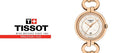 Tissot T Lady Flamingo Mother of Pearl Dial Rose Gold Steel Strap Watch for Women - T094.210.33.116.01