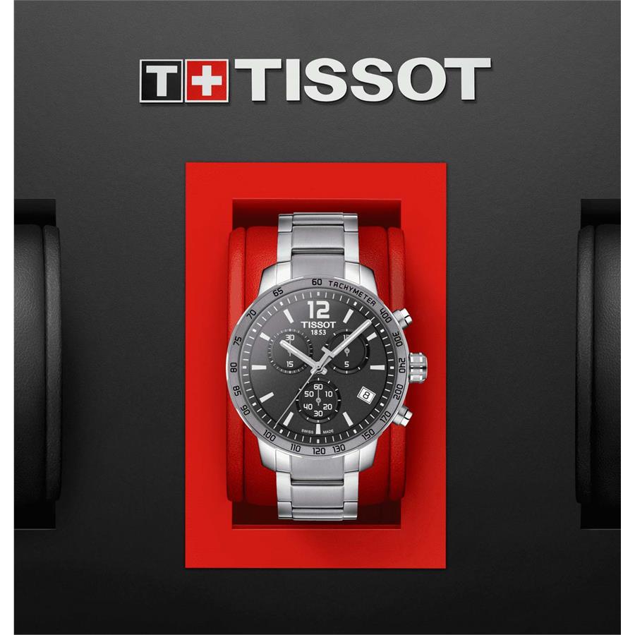 Tissot Quickster Chronograph Black Analog Watch For Men - T095.417.11.067.00