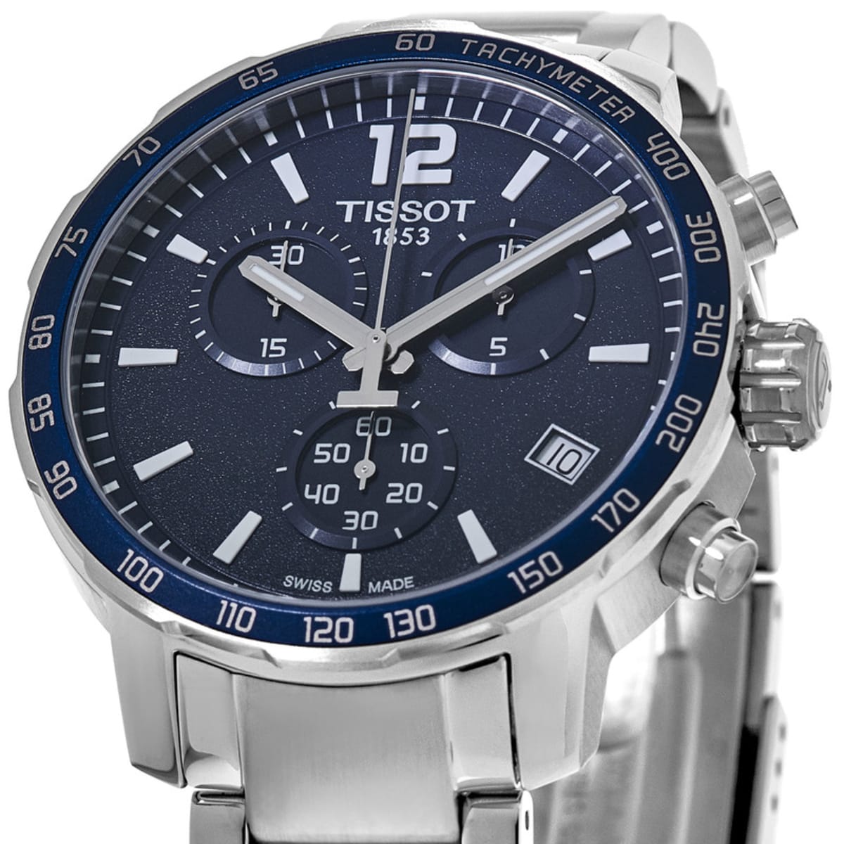 Tissot Quickster Chronograph Blue Dial Watch For Men - T095.417.11.047.00