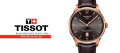 Tissot T Classic Chemin Des Tourelles Powermatic 80 Brown Dial Brown Leather Strap Watch for Men - T099.407.36.447.00