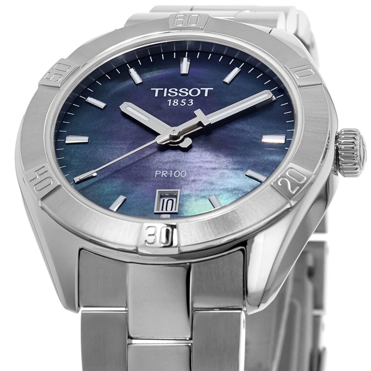 Tissot PR 100 Sport Chic Mother of Pearl Dial Watch For Women - T101.910.11.121.00