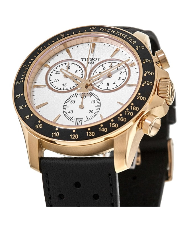 Tissot V8 Quartz Chronograph Rose Gold Watch For Men - T106.417.36.031.00