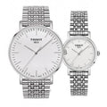 Tissot T Classic Everytime White Dial Silver Steel Strap Watch for Men - T109.610.11.031.00