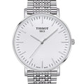 Tissot T Classic Everytime White Dial Silver Steel Strap Watch for Men - T109.610.11.031.00