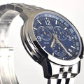 Tissot PRC 200 Chronograph Blue Dial Silver Steel Strap Watch For Men - T114.417.11.047.00