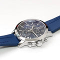 Tissot T Sport PRC 200 Chronograph Blue Rubber Strap Watch For Men - T114.417.17.047.00