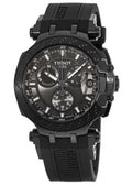 Tissot T Race Chonograph Anthracite Dial Black Rubber Strap Watch For Men - T115.417.37.061.03