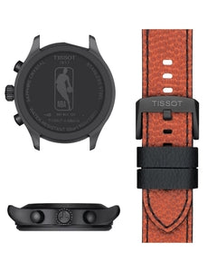 Tissot Chrono XL NBA Special Edition Black Dial Brown Leather Strap Watch for Men - T116.617.36.051.12