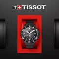 Tissot Seaster 1000 Chronograph Black Dial Black Rubber Strap Watch For Men - T120.417.37.051.02