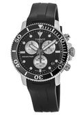 Tissot Seaster 1000 Chronograph Black Dial Black Rubber Strap Watch For Men - T120.417.17.051.00