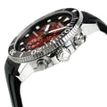 Tissot Seaster 1000 Chronograph Maroon Dial Black Rubber Strap Watch For Men - T120.417.17.421.00