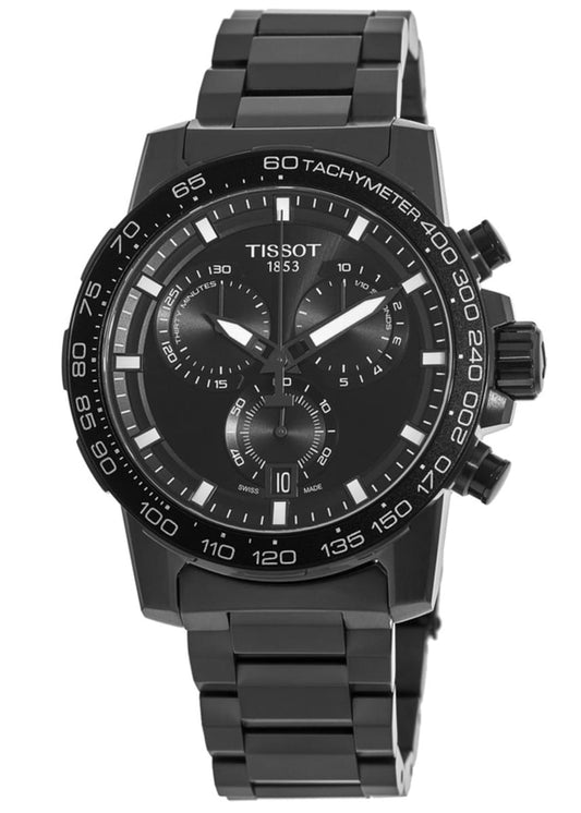 Tissot Supersport Chrono Black Dial Stainless Steel Watch For Men - T125.617.33.051.00