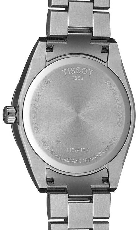 Tissot Gentleman Black Dial Silver Steel Strap Watch For Men - T127.410.11.051.00