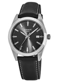 Tissot Gentleman Analog Black Dial Black Leather Strap Watch For Men - T127.410.16.051.00