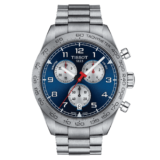 Tissot PRS 516 Chronograph Blue Dial Stainless Steel Watch for Men - T131.617.11.042.00