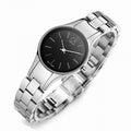 Calvin Klein Simplicity Black Dial Silver Steel Strap Watch for Women - K4323130