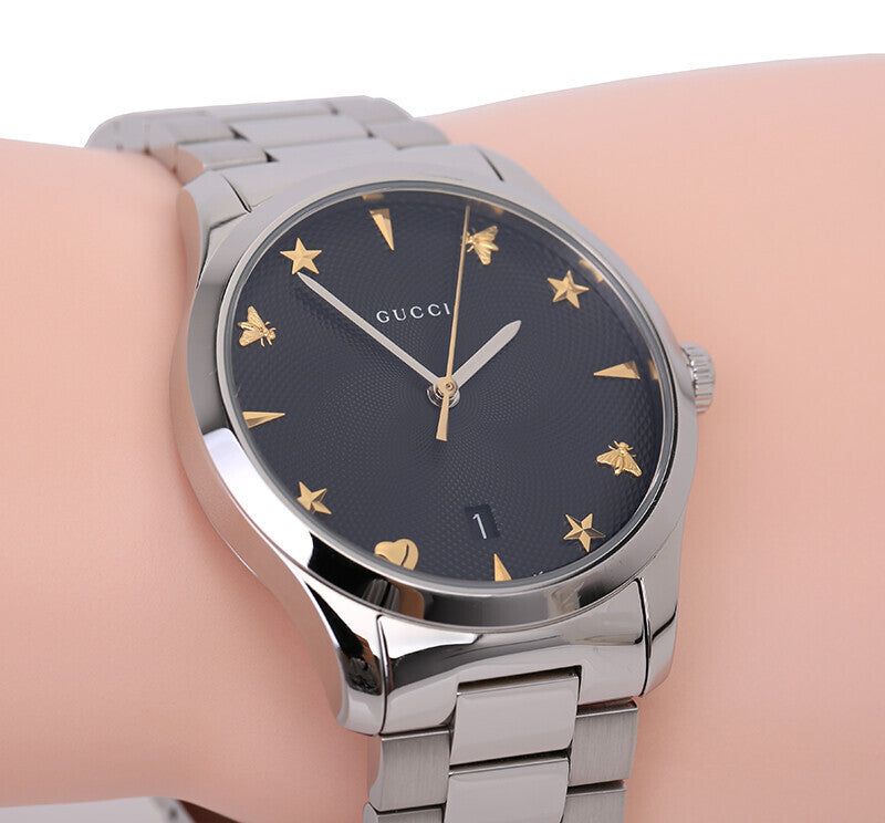 Gucci G Timeless Automatic Silver Stainless Steel Watch For Women - YA1264029