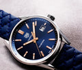 Tag Heuer Carrera Quartz Blue Dial Blue Calfskin Leather Strap Watch for Women - WAR1112.FC6391