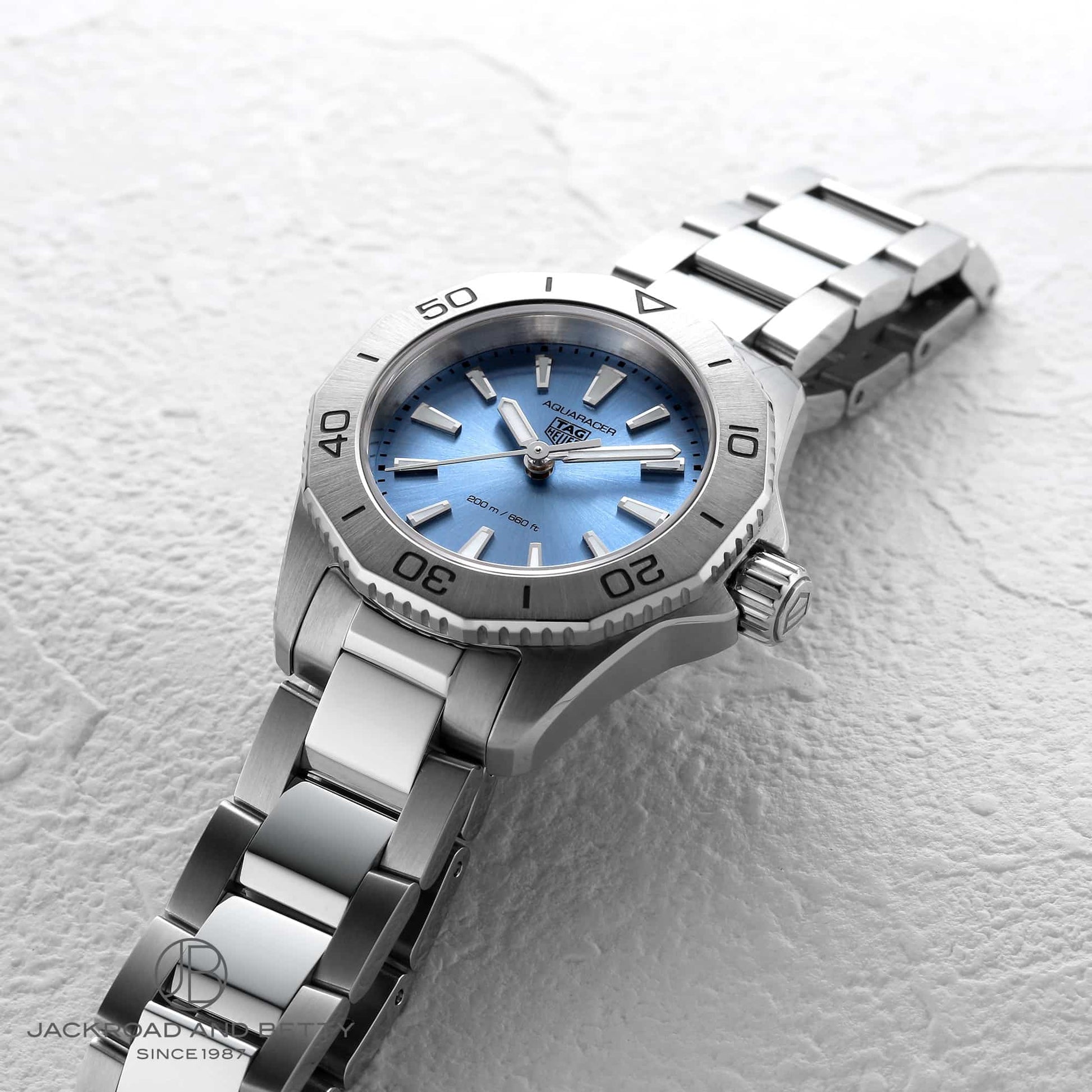 Tag Heuer Aquaracer Professional 200 Quartz Blue Dial Silver Steel Strap Watch for Women - WBP1415.BA0622