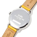 Coach Delancey White Dial Yellow Leather Strap Watch for Women - 14502882