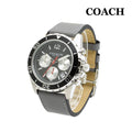 Coach Kent Grey Dial Grey Leather Strap Watch for Men - 14602561