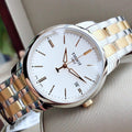 Tissot T Classic Dream White Dial Two Tone Steel Strap Watch for Men - T033.410.22.011.01