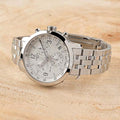 Tissot T Sport PRC 200 Chronograph White Dial Silver Steel Strap Watch For Men - T114.417.11.037.00