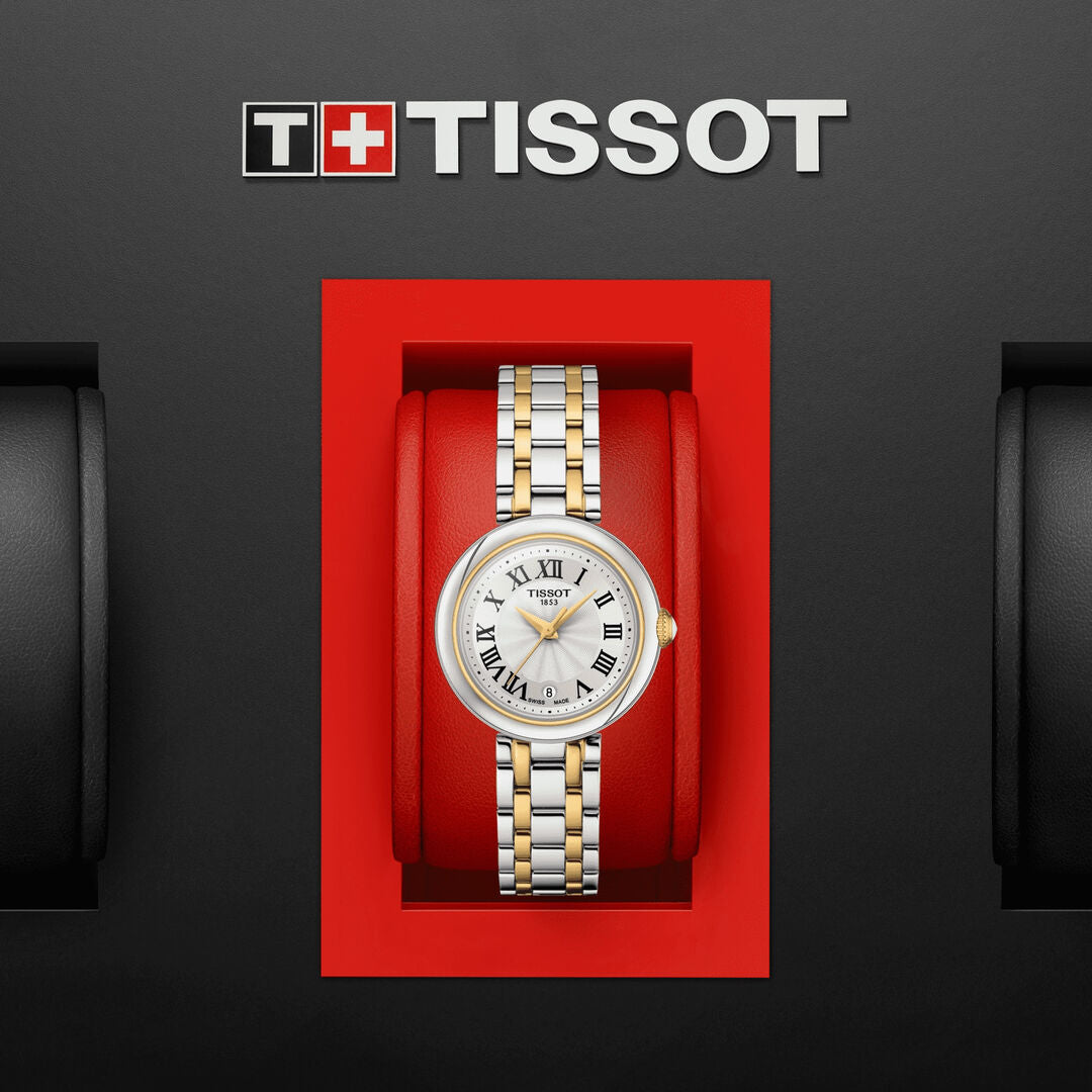 Tissot Bellissima Small Lady Quartz Mother of Pearl Dial Two Tone Stainless Steel Watch For Women - T126.010.22.013.00