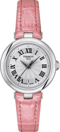 Tissot Bellissima Small Lady Silver Dial Pink Leather Strap Watch For Women - T126.010.16.013.01