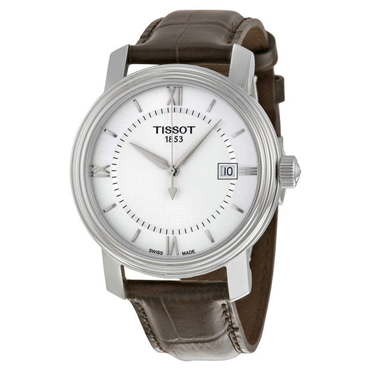 Tissot T Classic Bridgeport Brown Leather Strap Watch For Men - T097.410.16.038.00